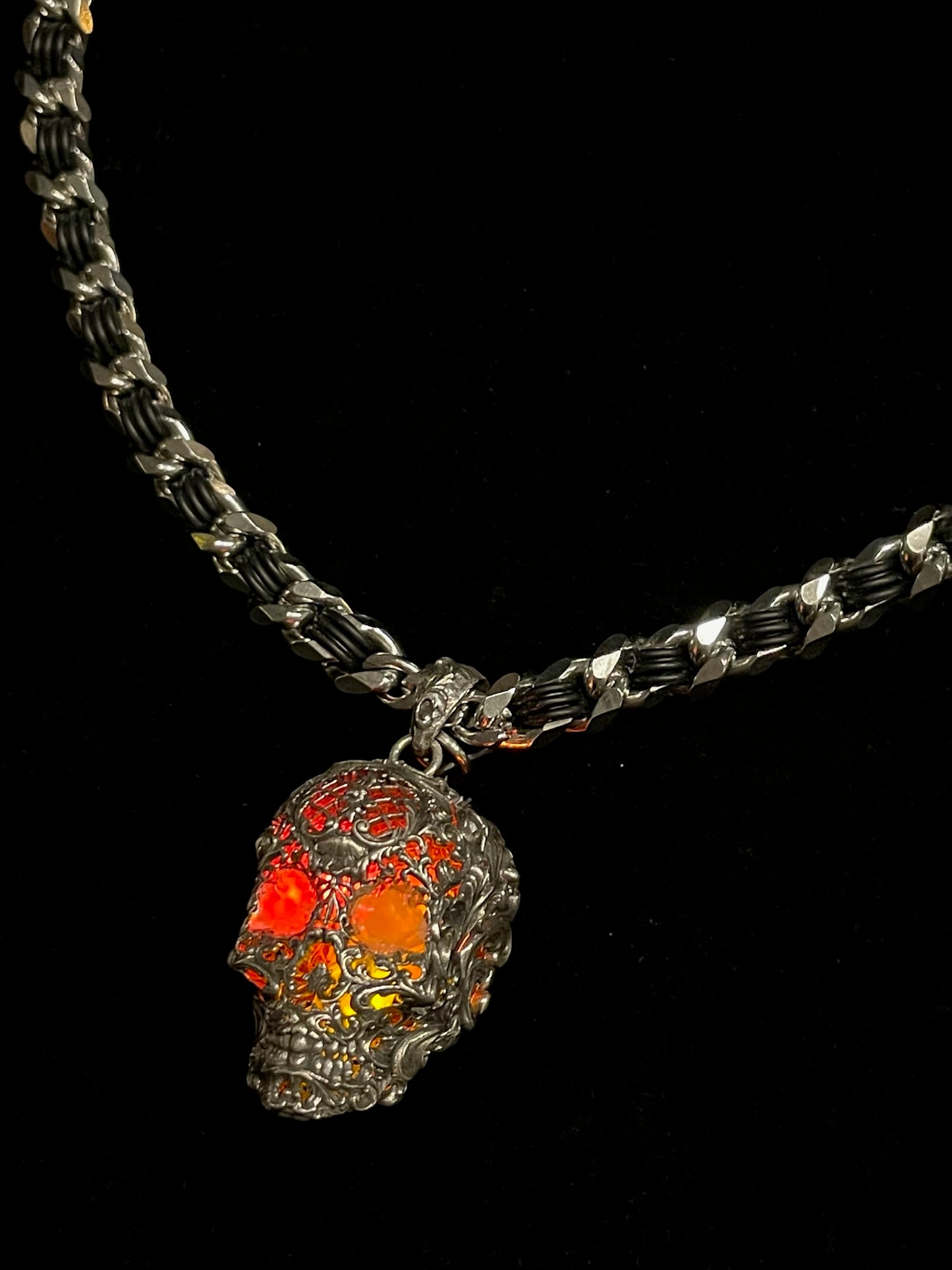 Sterling Silver "Prometheus" Skull
