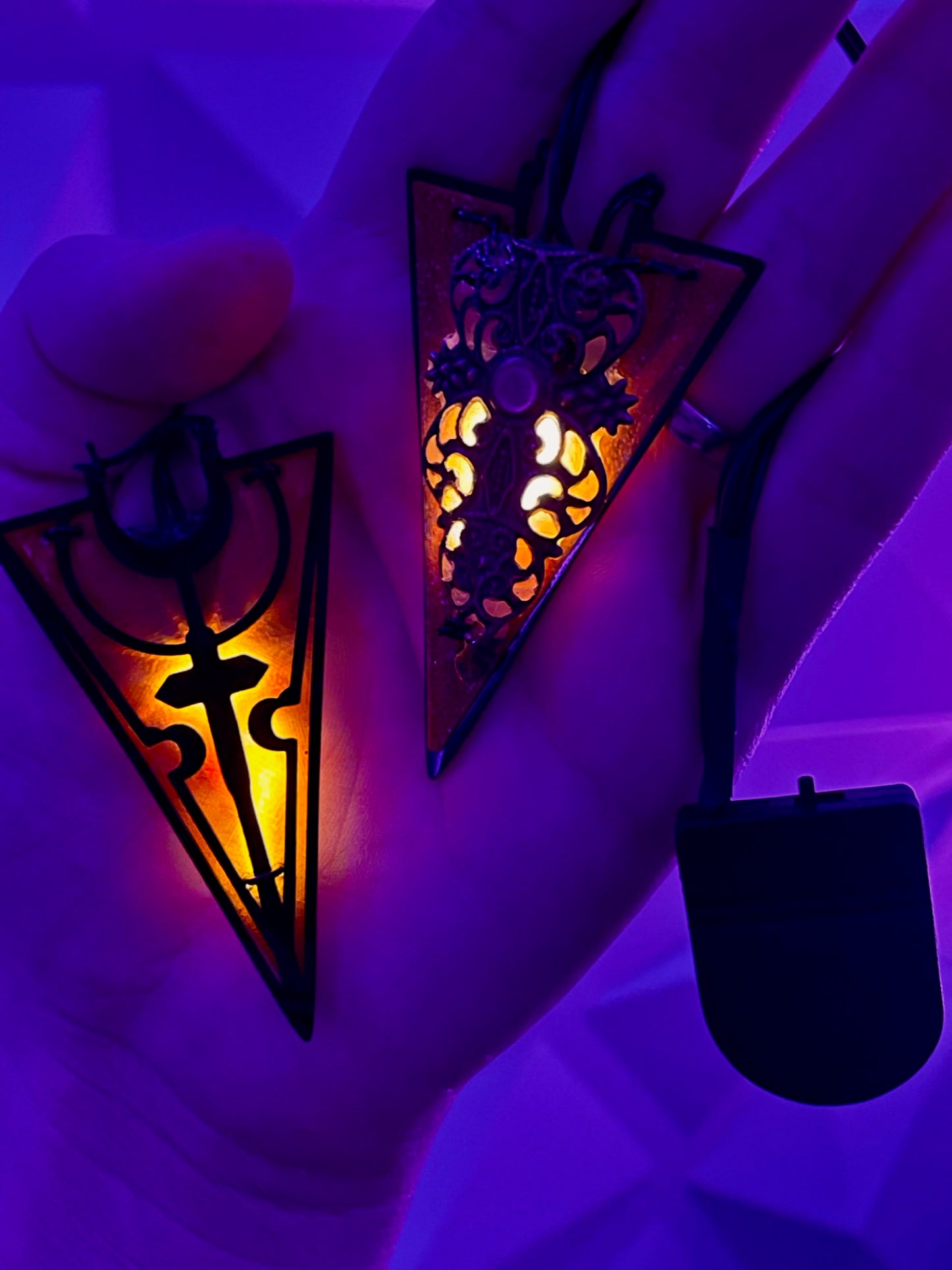 Reversible "Redemption" Flame Earrings