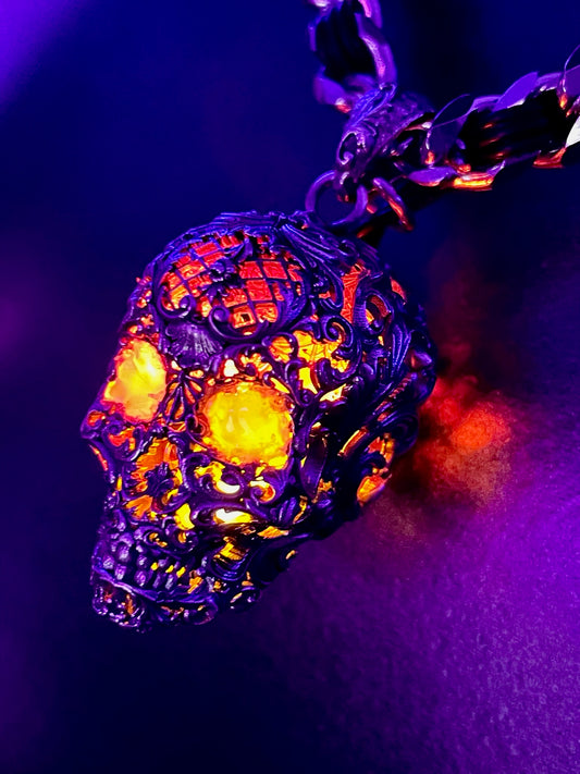 Sterling Silver "Prometheus" Skull