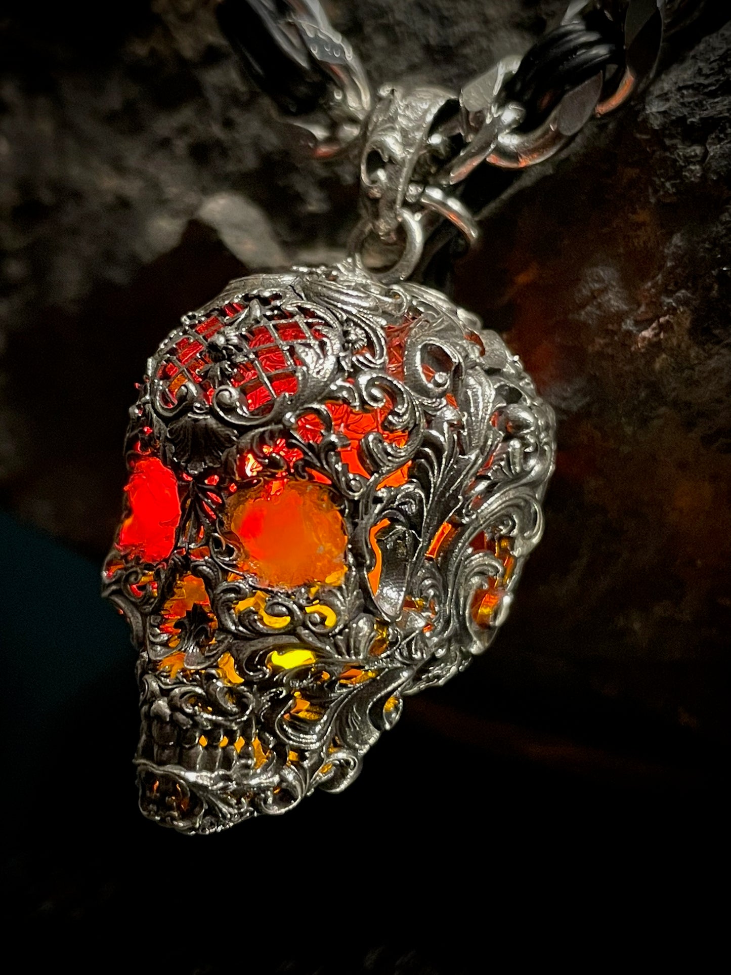 Sterling Silver "Prometheus" Skull