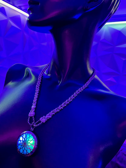Silver “Kaleidoscope” Pendant on Chain