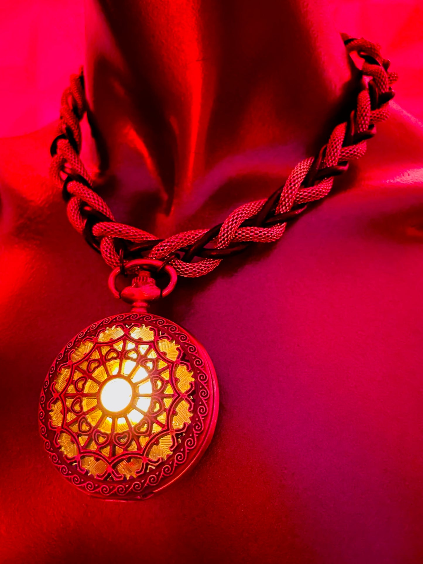 “Goddess” Choker with Chandelier Pendant