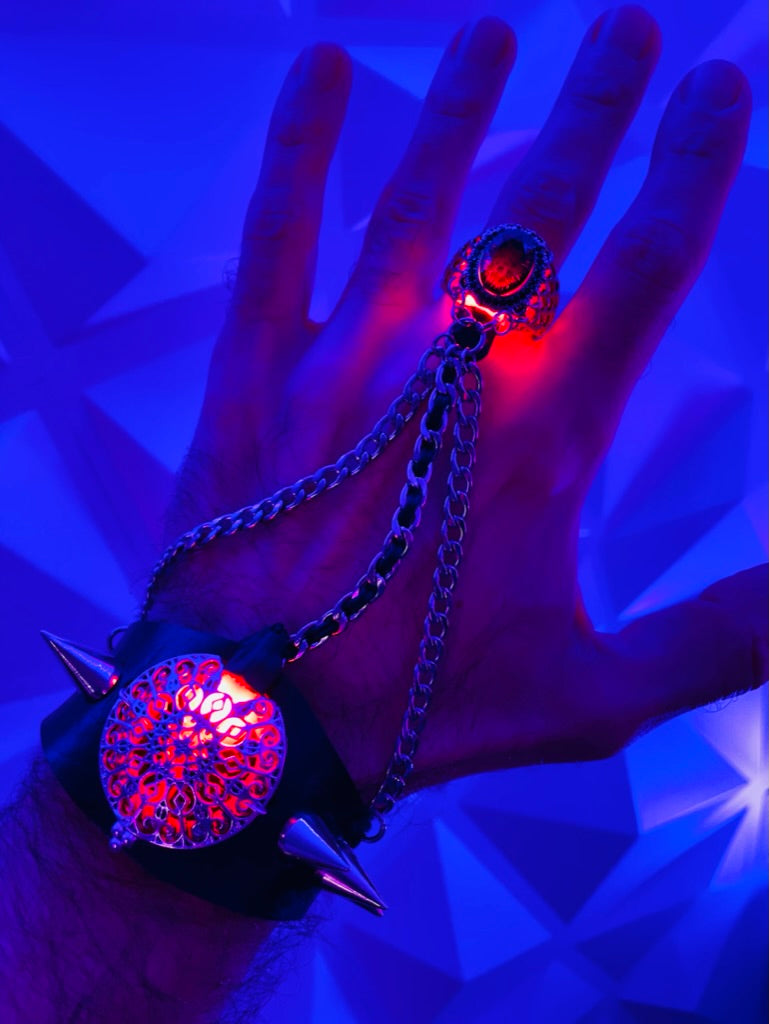 "Gothic Grasp" Hand Ring Cuff