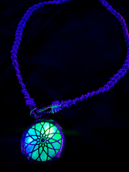 Silver “Kaleidoscope” Pendant on Chain
